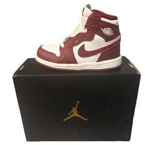 Nike Air Jordan Kids' Sneakers in Red and White